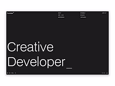 Function​ - Portfolio & Agency Website