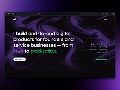 Personal Portfolio Website Design