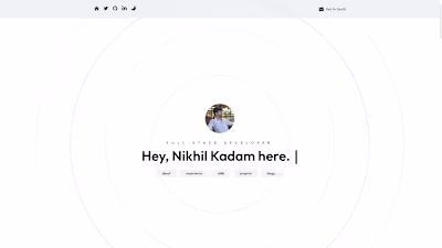 Portfolio - Nikhil Kadam