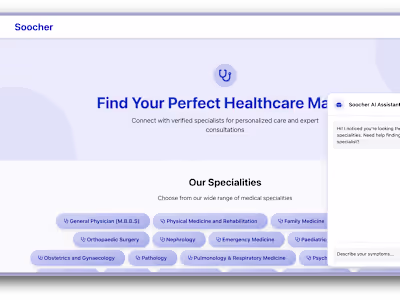 Soocher Doctor appointment booking System