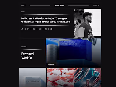 Bento Layout | Portfolio Site