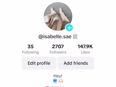 TikTok account 