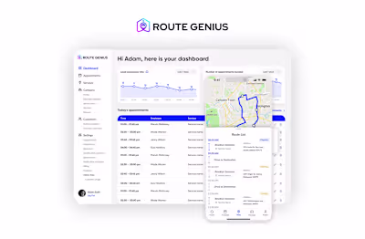 Route Genius: Scheduling and Route Management platform 