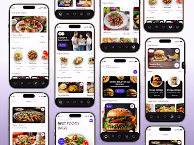 White-Label Food Mobile App Redesign Concept