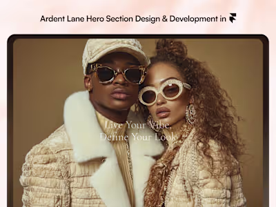 Ardent Lane Hero Section