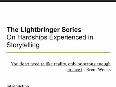 On Brent Weeks' Writing