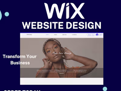 Wix Webite design