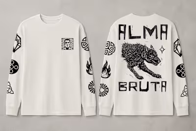 One-colour long-sleeve design for a