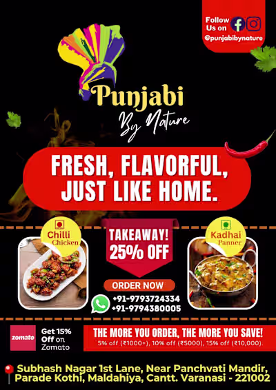 Menu Design/ Packaging