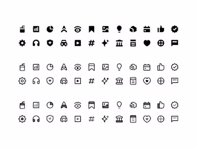 Explore various icon and illustration styles 