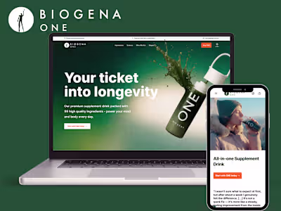 Biogena One customer portal