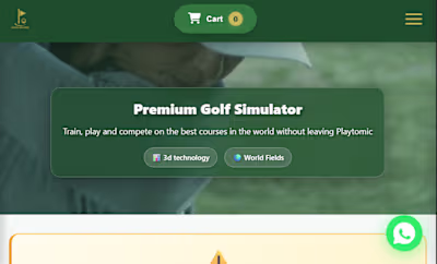 Custom Golf Booking & Management