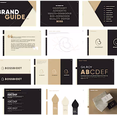 Brand Identity and guide design i did for BossBidet