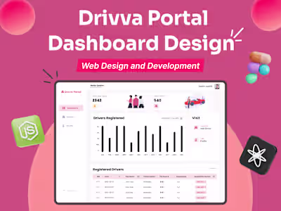 Drivva Portal Dashboard UI/UX Design