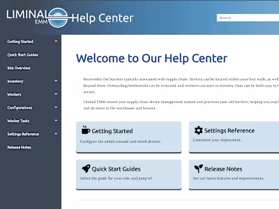 Liminal EMM Help Center