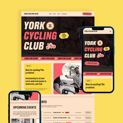 York Cycling Club -  Visual Identity & Website Design
