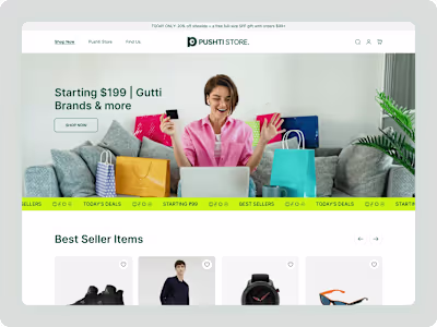Pushti Store is a dynamic eCommerce platform designed for se...