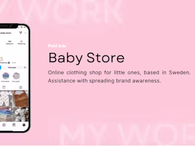 Paid Advertising for baby store