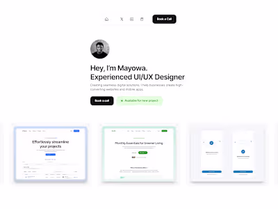 My Portfolio Website made with Framer