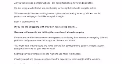 Matthew's Transformation with a Website Builder