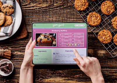 Yum Yum! An iPad app design for families who cook together