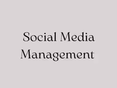 Social Media Management and Content Creation