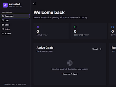 AstraMind — Your Personal AI Life OS An AI-powered operating...