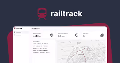 Railrack.ch - Track your train journeys in Europe