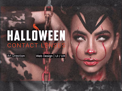 Halloween Contact Lenses | Web Design