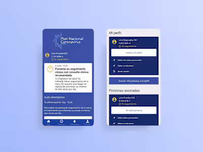 Covid government mobile app