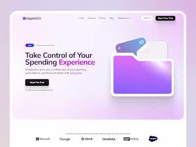 Landing Page and Dashboard Design