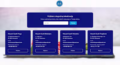 Masami Sushi Website Design