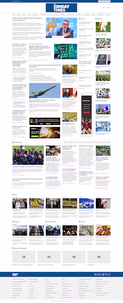 News Website - Website redesign project. 