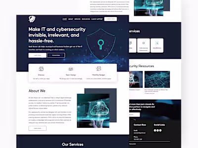 Dark Raven Labs Squarespace Website Design