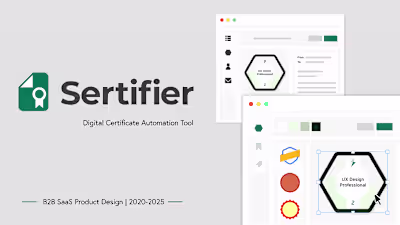 Sertifier App - B2B SaaS Product Design