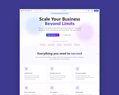 SaaS Landing Page Design & Build with Lovable.dev