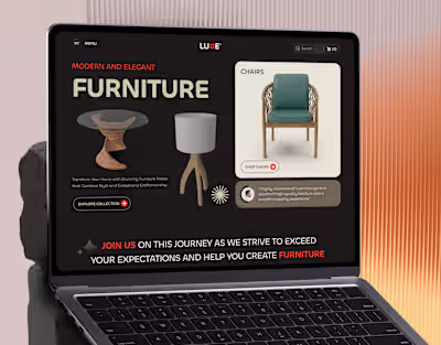 Case Study : LUXE Furniture Website Design