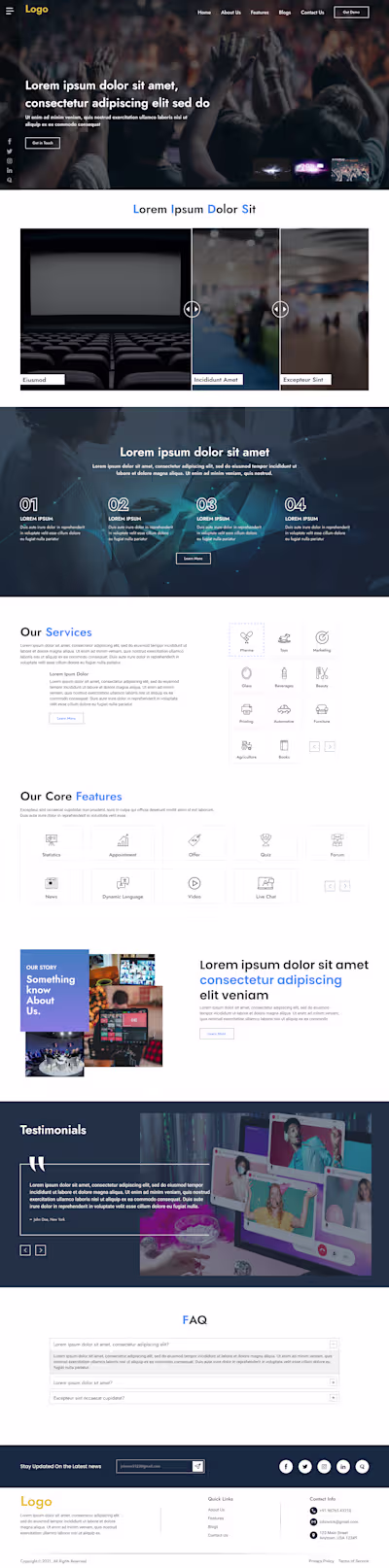 Event Management Website Design