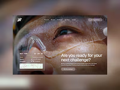 WIP website for a run club organization! 🏃 Midjourney edito...