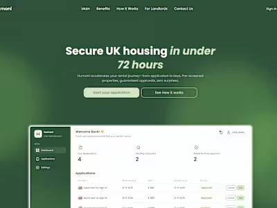 Humoni - secure housing in under 72 hours