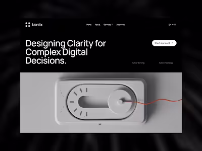Digital consulting landing page concept
