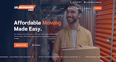 Zeremovals website