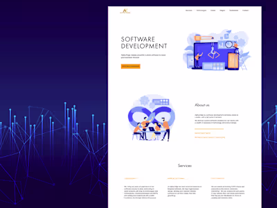 Alpha Edge | Figma design | Landing