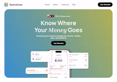 New hero section exploration. What do you think of it?