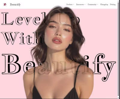 Website homepage and layout designs