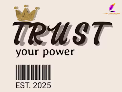 TRUST YOUR POWER — Vintage Typography T-Shirt Design