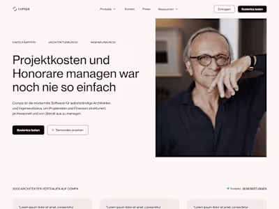 Compa – B2B SaaS startup website