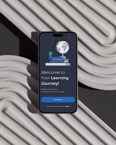 Next-gen e-learning platform mobile UX/UI design
