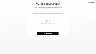 FitFood Analyzer: web app to identify fitness food