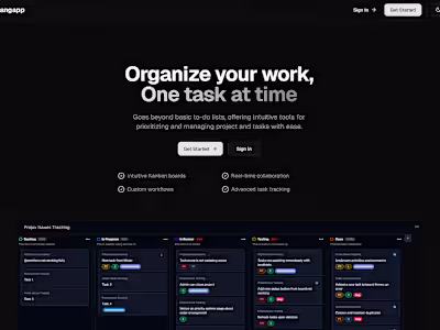 Next-Gen Project Management App Development